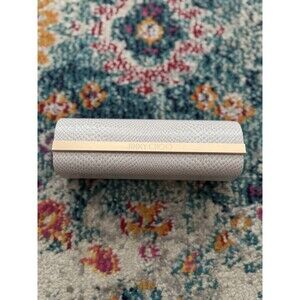 JIMMY CHOO Eye Glass‎ Sunglass Hard Case Light Beige Snake Pattern White